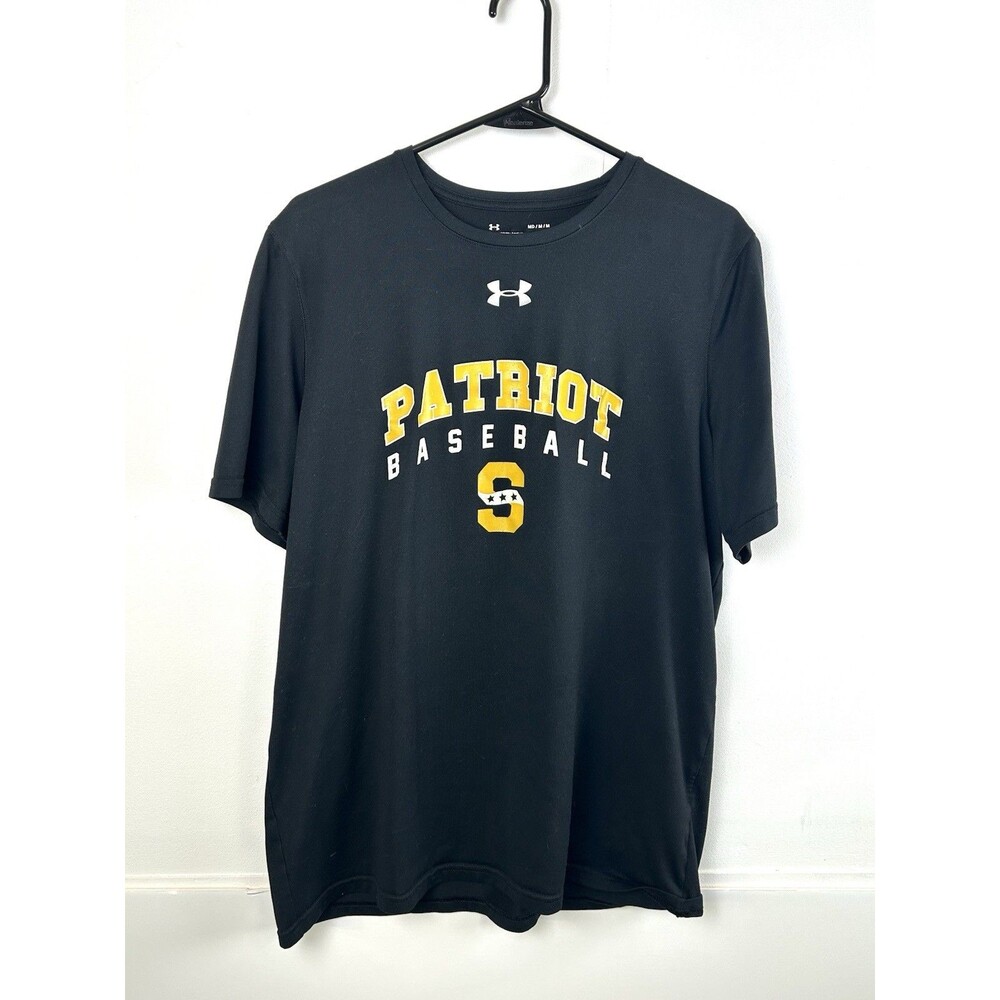 under armour patriots baseball black tshirt Medium